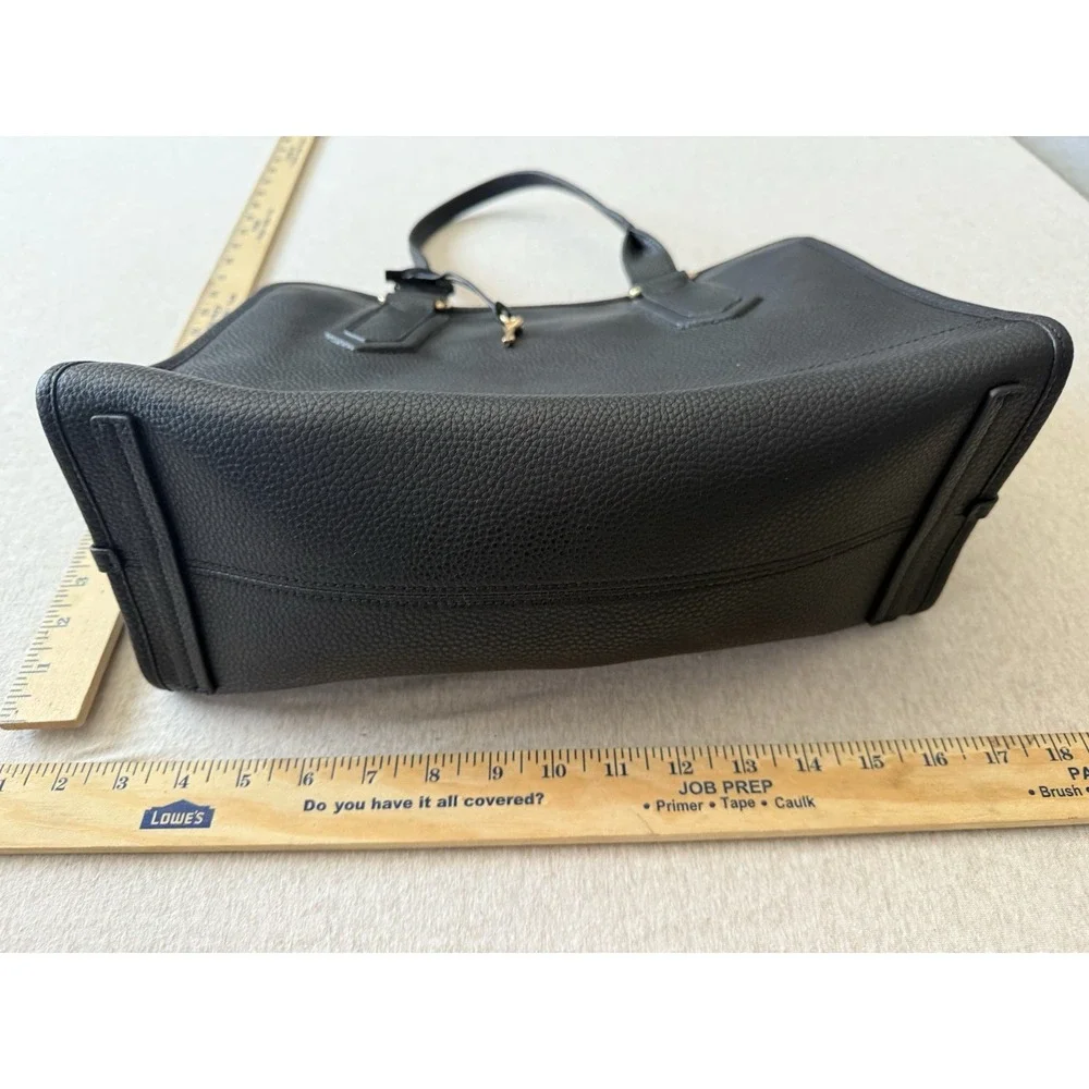 marc jacobs tote bag medium leather Black